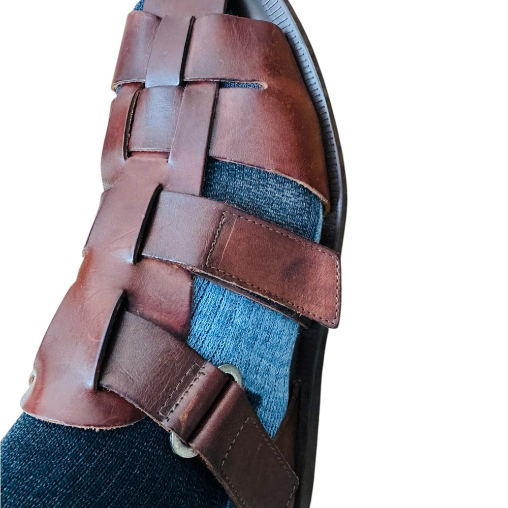 To Boot New York Adam Derrick  Sandals Brown Leather Men’s Size 10.5 Adjustable